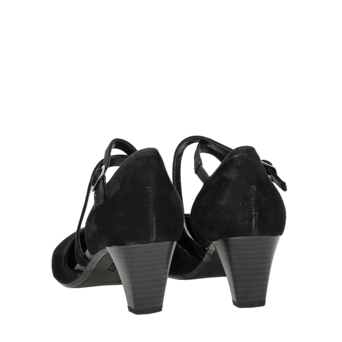 Convert Amplifier gap Gabor sandale damă din piele întoarsă cu baretă - negru | Robel.shoes