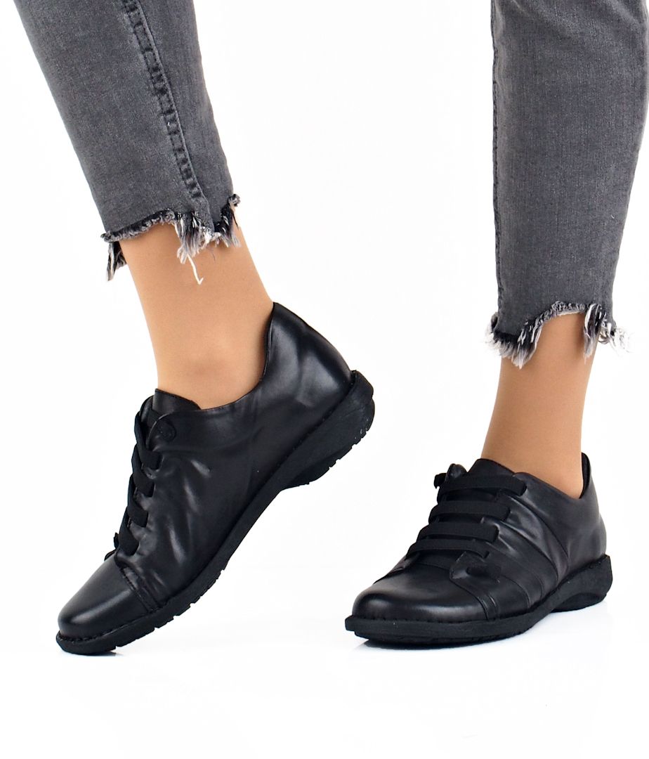 Creator pantofi damă din piele negru | Robel.shoes