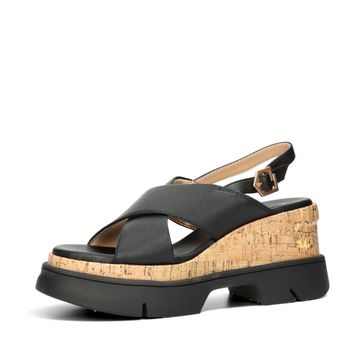 BAGATT sandale la modă pentru femei pe tălpi groase - negru
