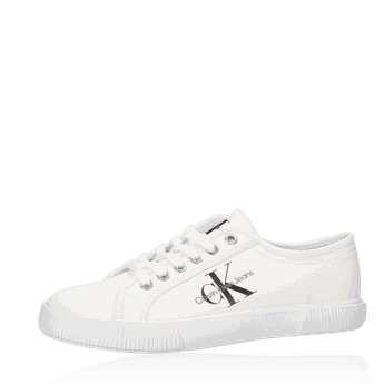 Calvin Klein pantofi damă sport în stil clasic - alb