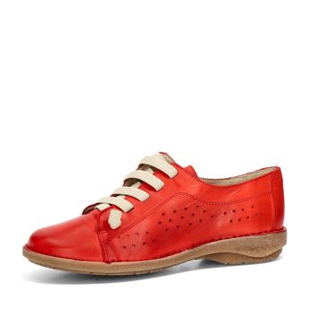 Creator damă pantofi confortabili din piele netedă - roșu