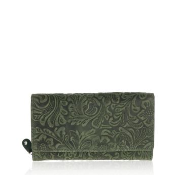 Mercucio damă cu design stilat portofel - verde