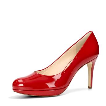 Högl damă pantofi cu toc eleganți - roșu