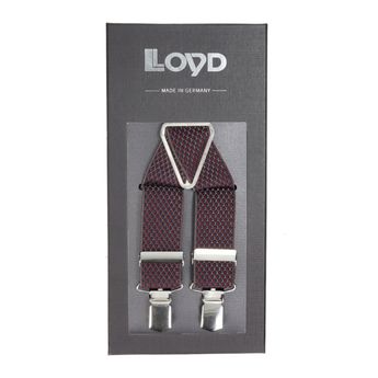 Bretele elegante pentru bărbați Lloyd - visiniu