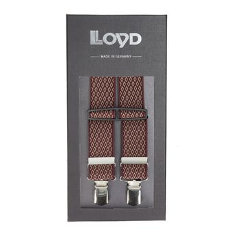 Bretele elegante pentru bărbați Lloyd - visiniu