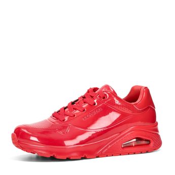 Skechers damă pantofi sport din piele lăcuită - roșu