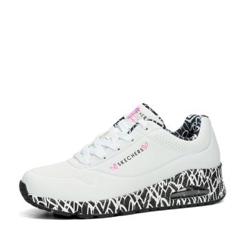 Skechers pantofi damă sport cu model - alb