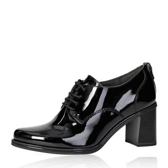 Tamaris pantofi damă cu aspect lucios - negru