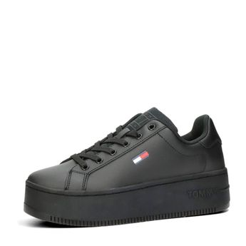 Tommy Hilfiger damă sneakers la modă cu talpă groasă - negru