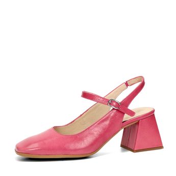 Wonders damă din piele pantofi cu toc slingback - roz